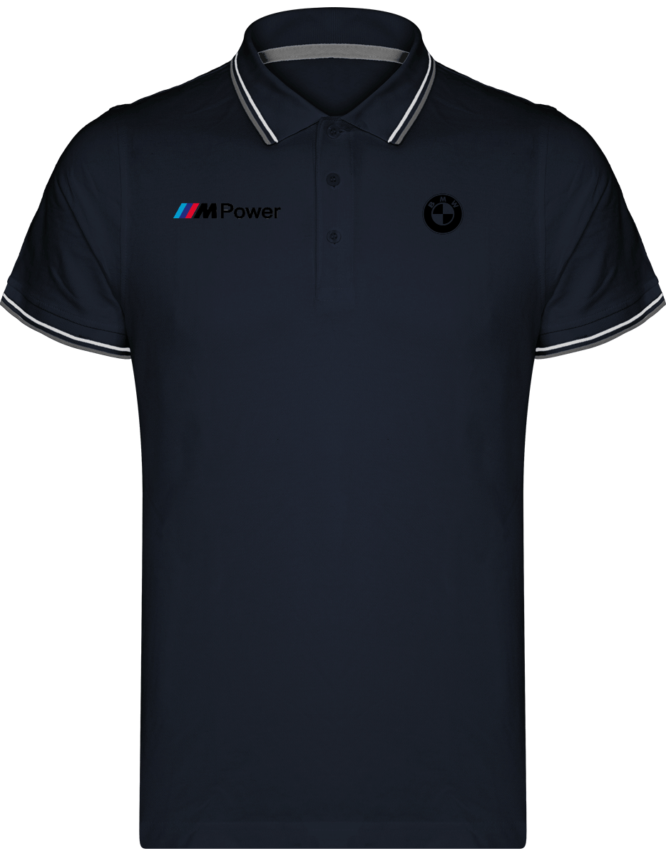 BMW Polo Shirt Maille Piquées 2 bandes