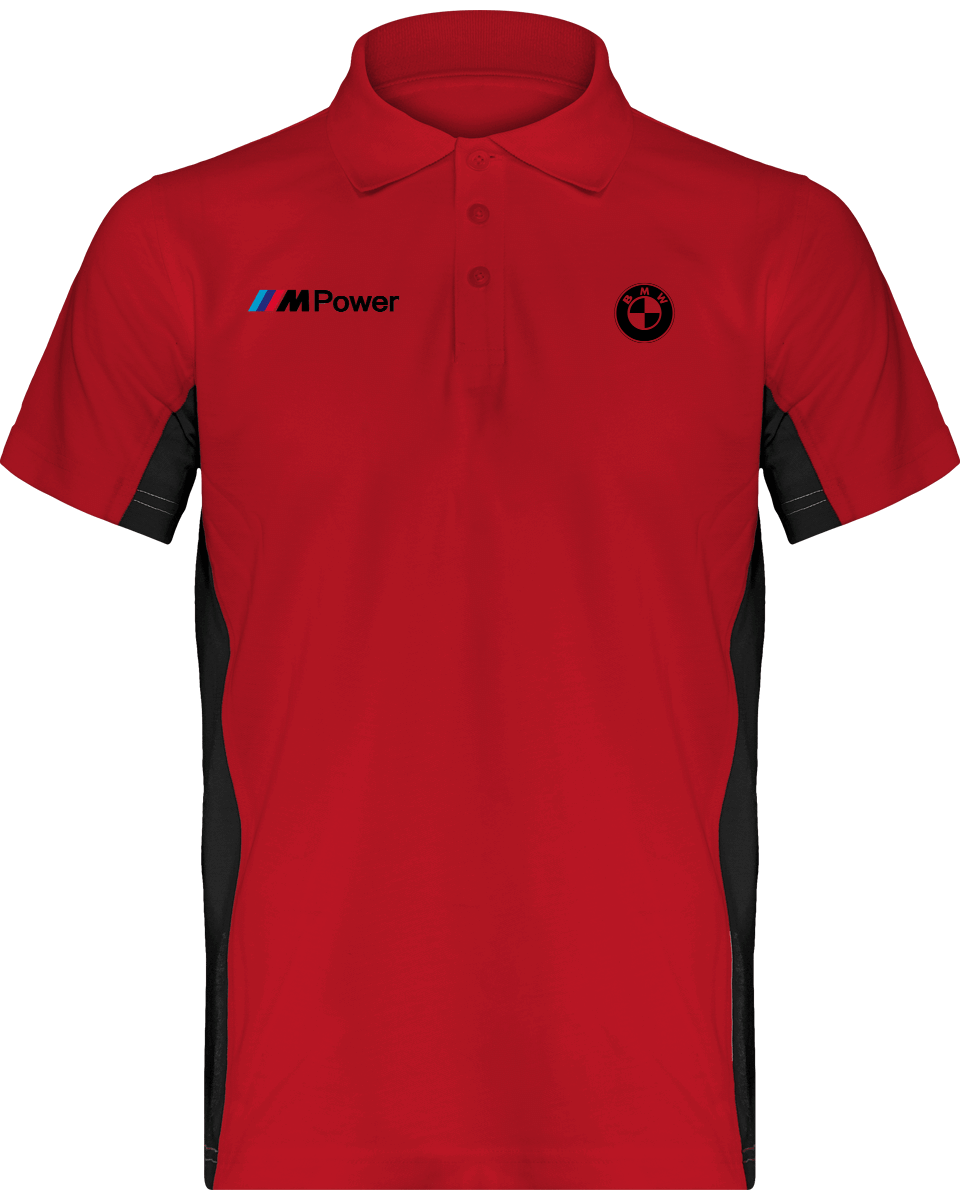 BMW Polo Bicolore Herren Flag