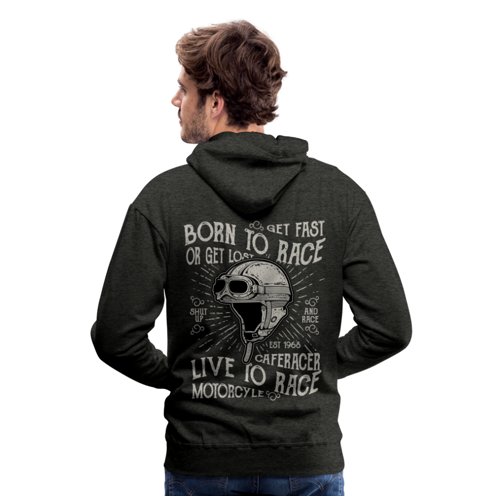 Born to Race Car's Men’s Premium Hoodie - charcoal grey