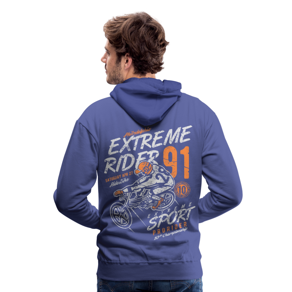 Extremerider Motorcycle Men’s Premium Hoodie - royal blue