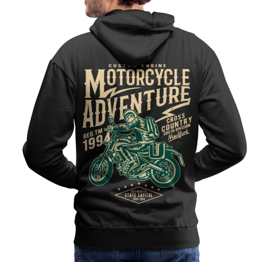 Motorcycle Adventure Men’s Premium Hoodie - black