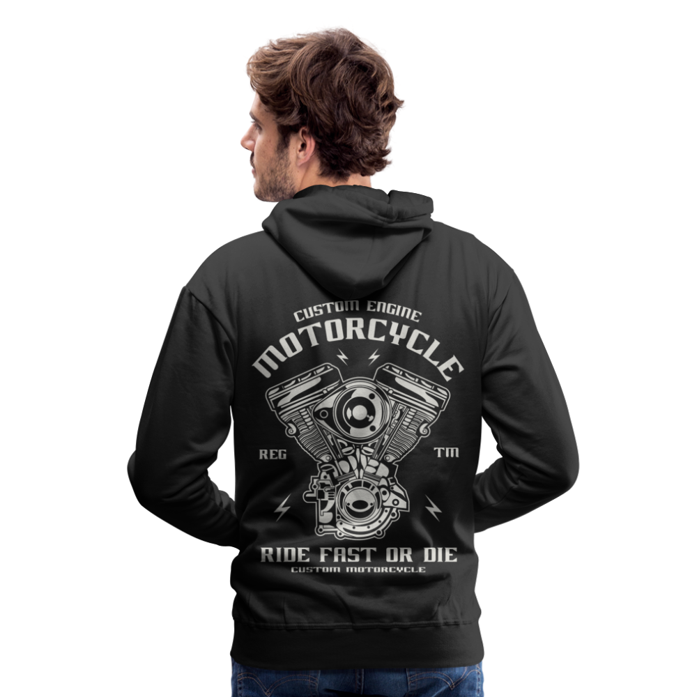 Ride Fast or Die Motorcycle Men’s Premium Hoodie - black