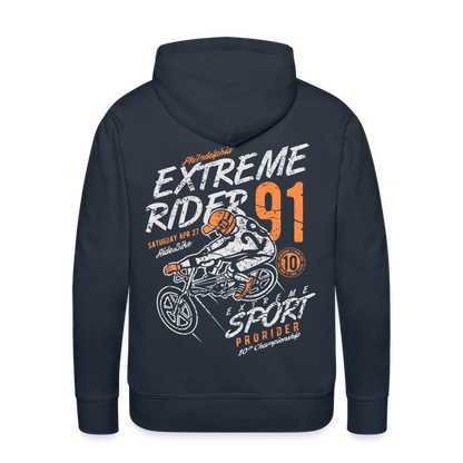 Extremerider Motorcycle Men’s Premium Hoodie - navy