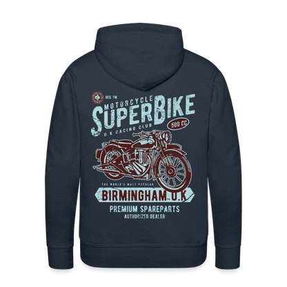 Super Bike Motorcycle Men’s Premium Hoodie - navy