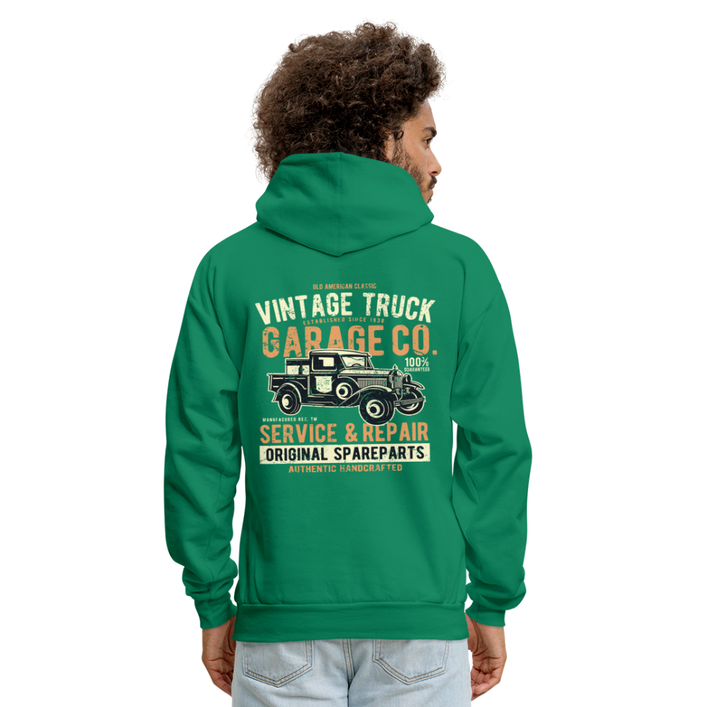 Vintage truck Cars Men's Hoodie - kelly green