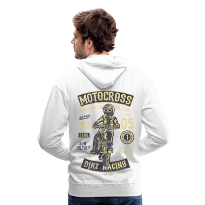 Motocross design Motorcycle Men’s Premium Hoodie - white