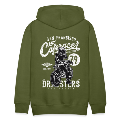 Motorcycle San Francisco Caferacer Men’s Premium Hoodie - olive green