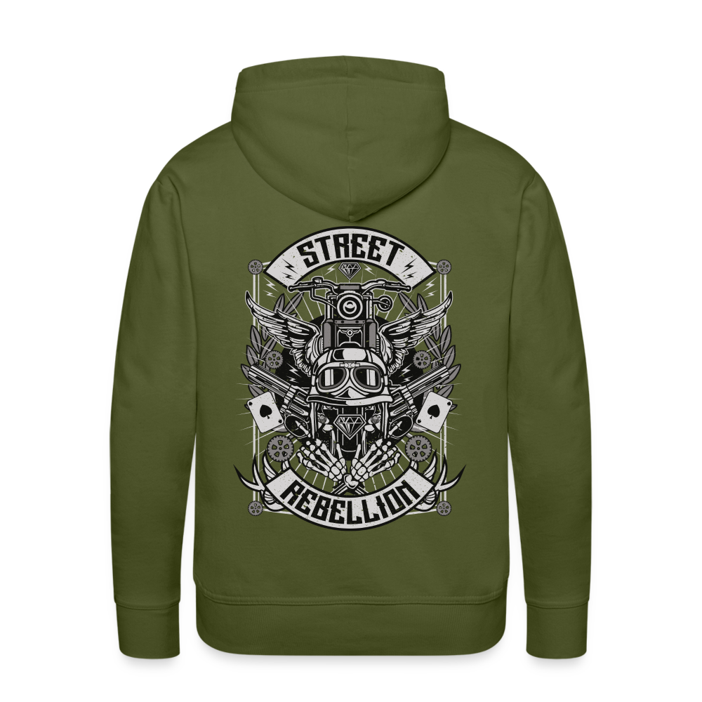 Street Rebellion Men’s Premium Hoodie - olive green