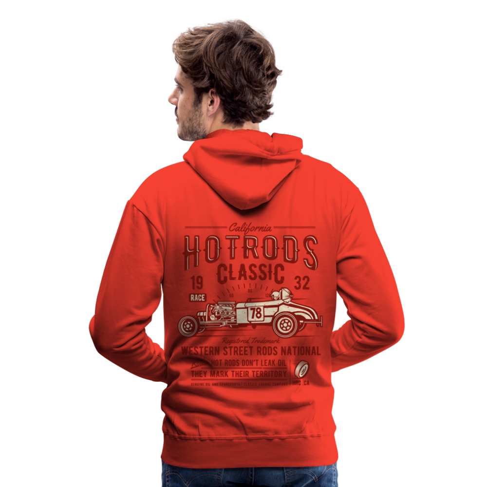 Hot Rods Race Classic Men’s Premium Hoodie - red