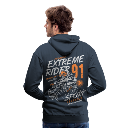 Extremerider Motorcycle Men’s Premium Hoodie - navy