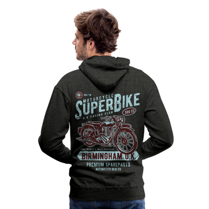 Super Bike Motorcycle Men’s Premium Hoodie - charcoal grey