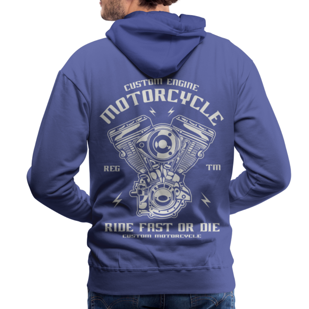 Ride Fast or Die Motorcycle Men’s Premium Hoodie - royal blue