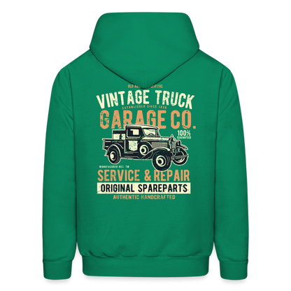 Vintage truck Cars Men's Hoodie - kelly green