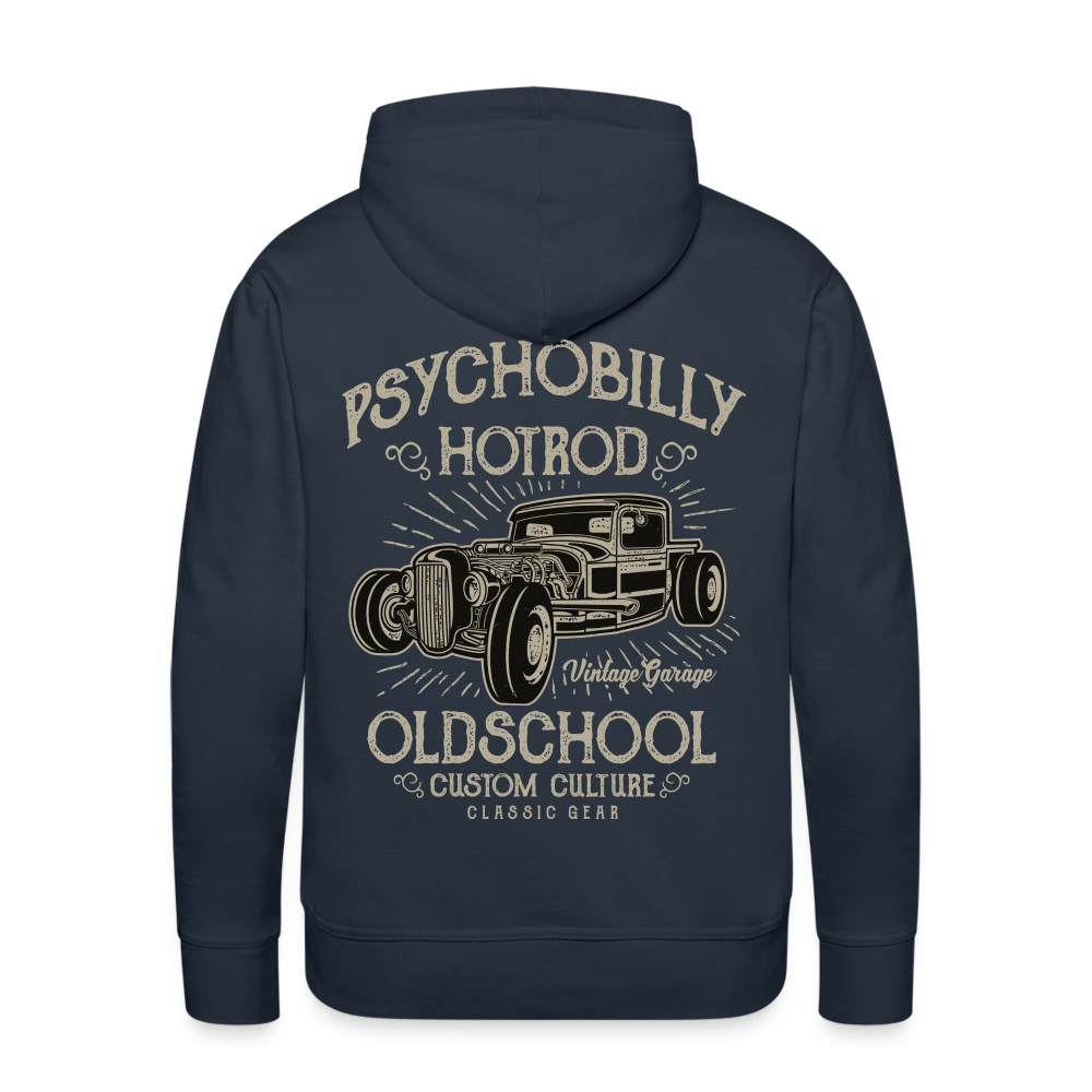 Psychobilly hotrod Men’s Premium Hoodie - navy