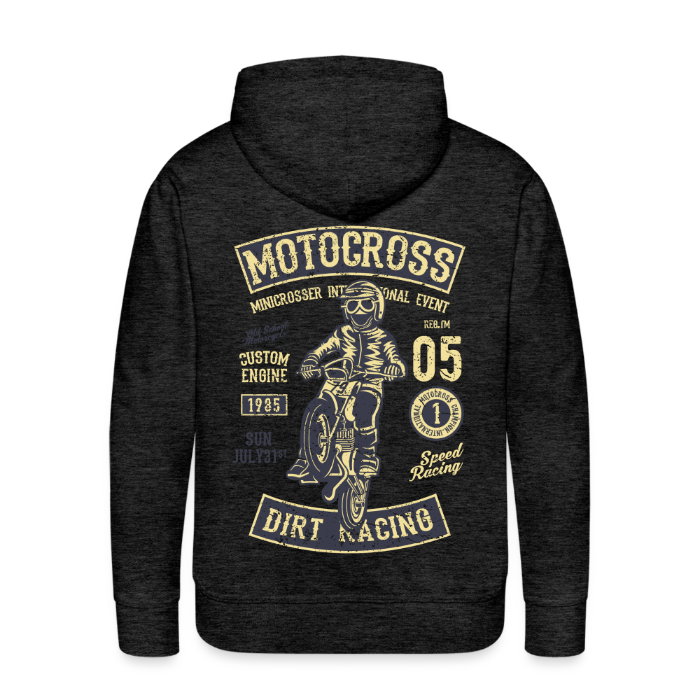 Motocross design Motorcycle Men’s Premium Hoodie - charcoal grey