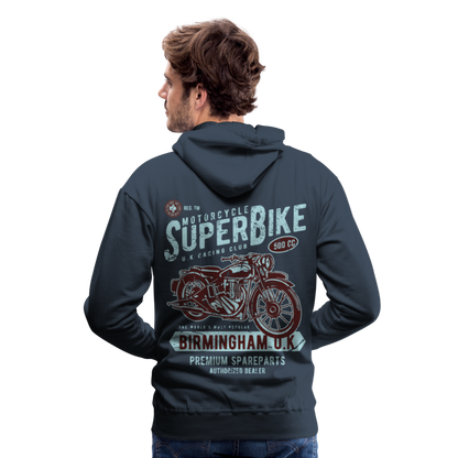 Super Bike Motorcycle Men’s Premium Hoodie - navy