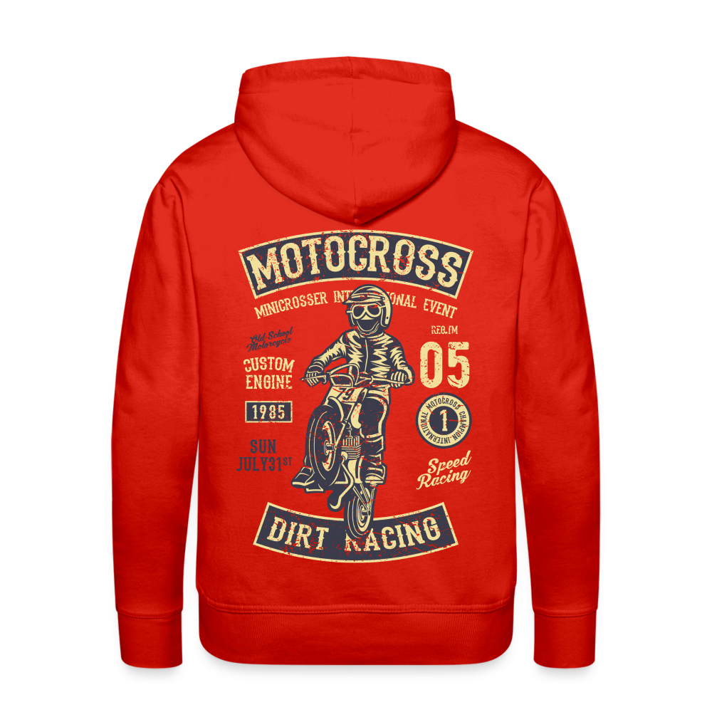 Motocross design Motorcycle Men’s Premium Hoodie - red