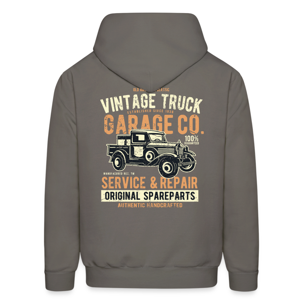 Vintage truck Cars Men's Hoodie - asphalt gray