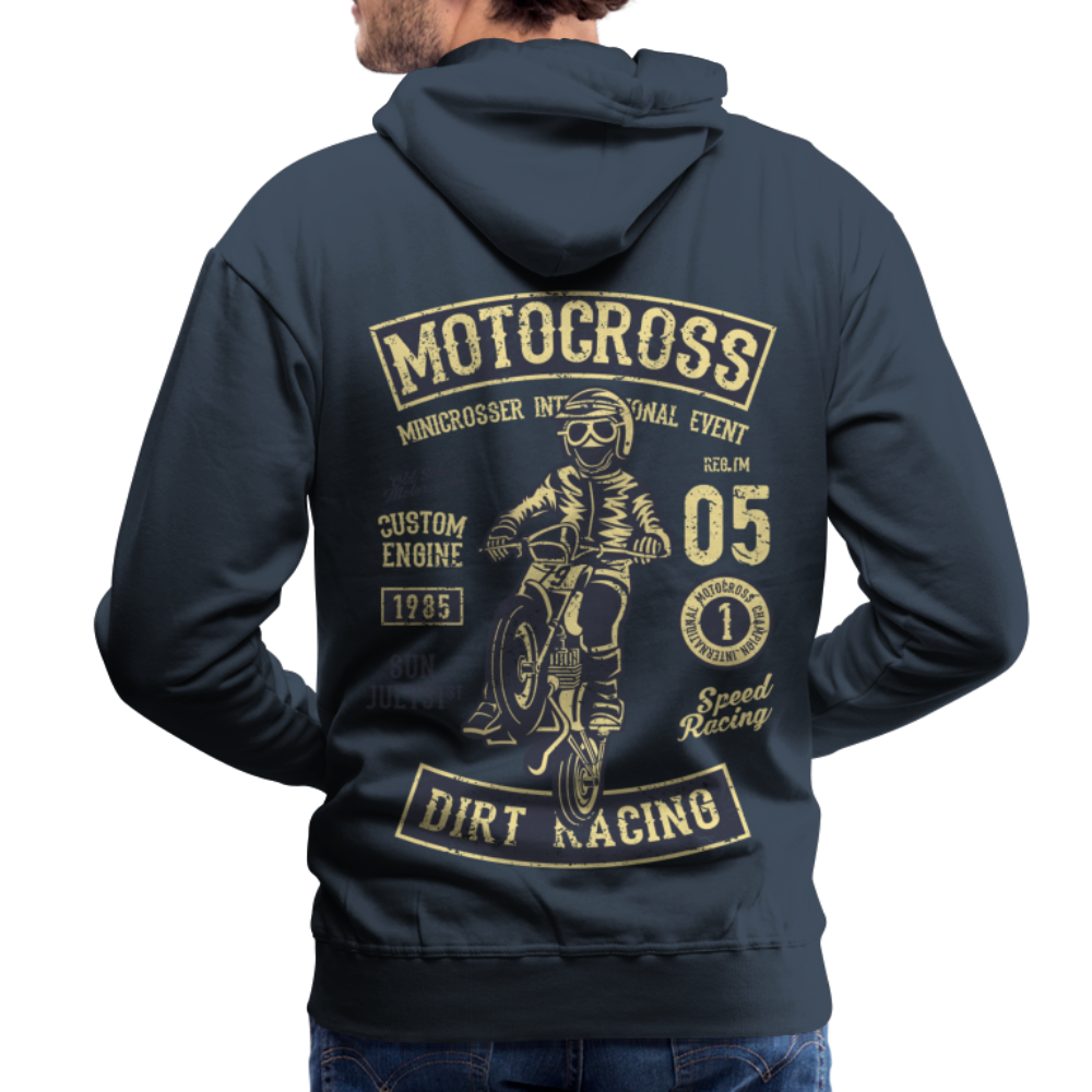 Motocross design Motorcycle Men’s Premium Hoodie - navy