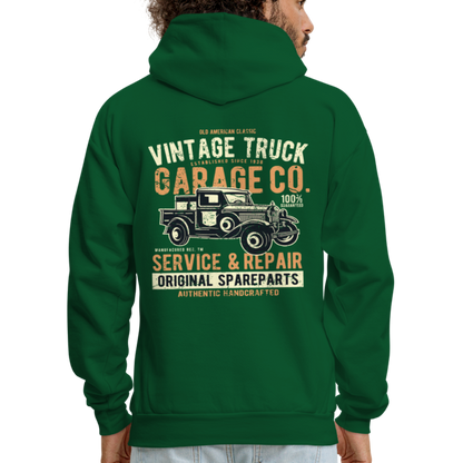 Vintage truck Cars Men's Hoodie - forest green