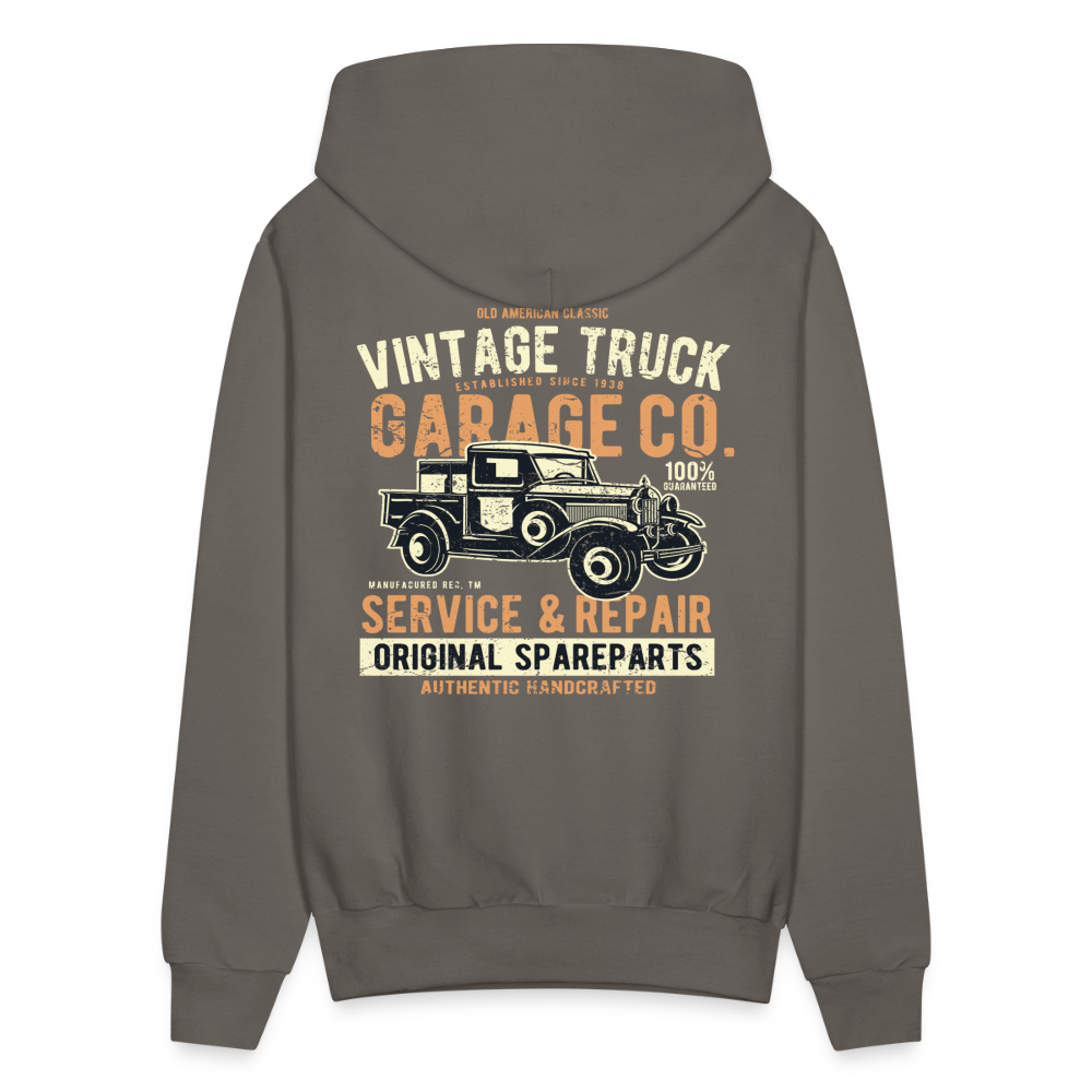 Vintage truck Cars Men's Hoodie - asphalt gray