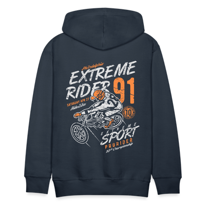 Extremerider Motorcycle Men’s Premium Hoodie - navy