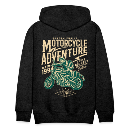 Motorcycle Adventure Men’s Premium Hoodie - charcoal grey