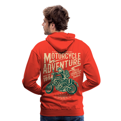 Motorcycle Adventure Men’s Premium Hoodie - red