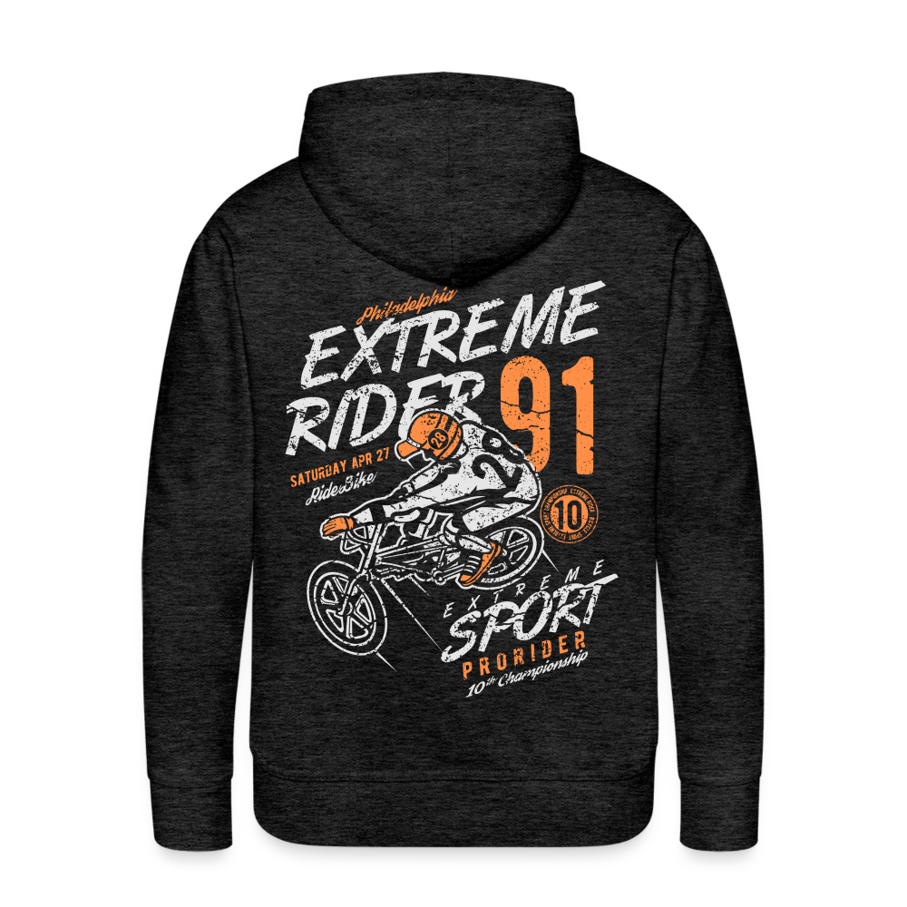 Extremerider Motorcycle Men’s Premium Hoodie - charcoal grey