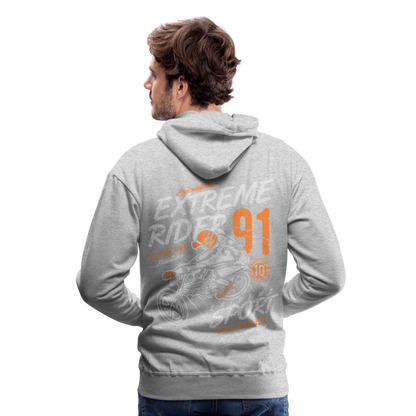 Extremerider Motorcycle Men’s Premium Hoodie - heather grey