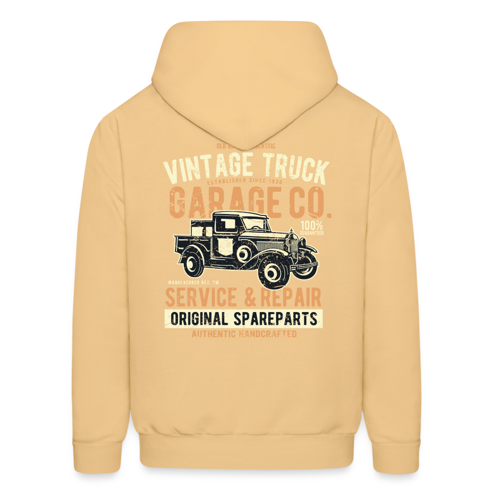 Vintage truck Cars Men's Hoodie - light yellow