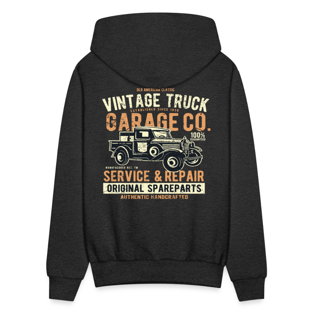 Vintage truck Cars Men's Hoodie - charcoal grey