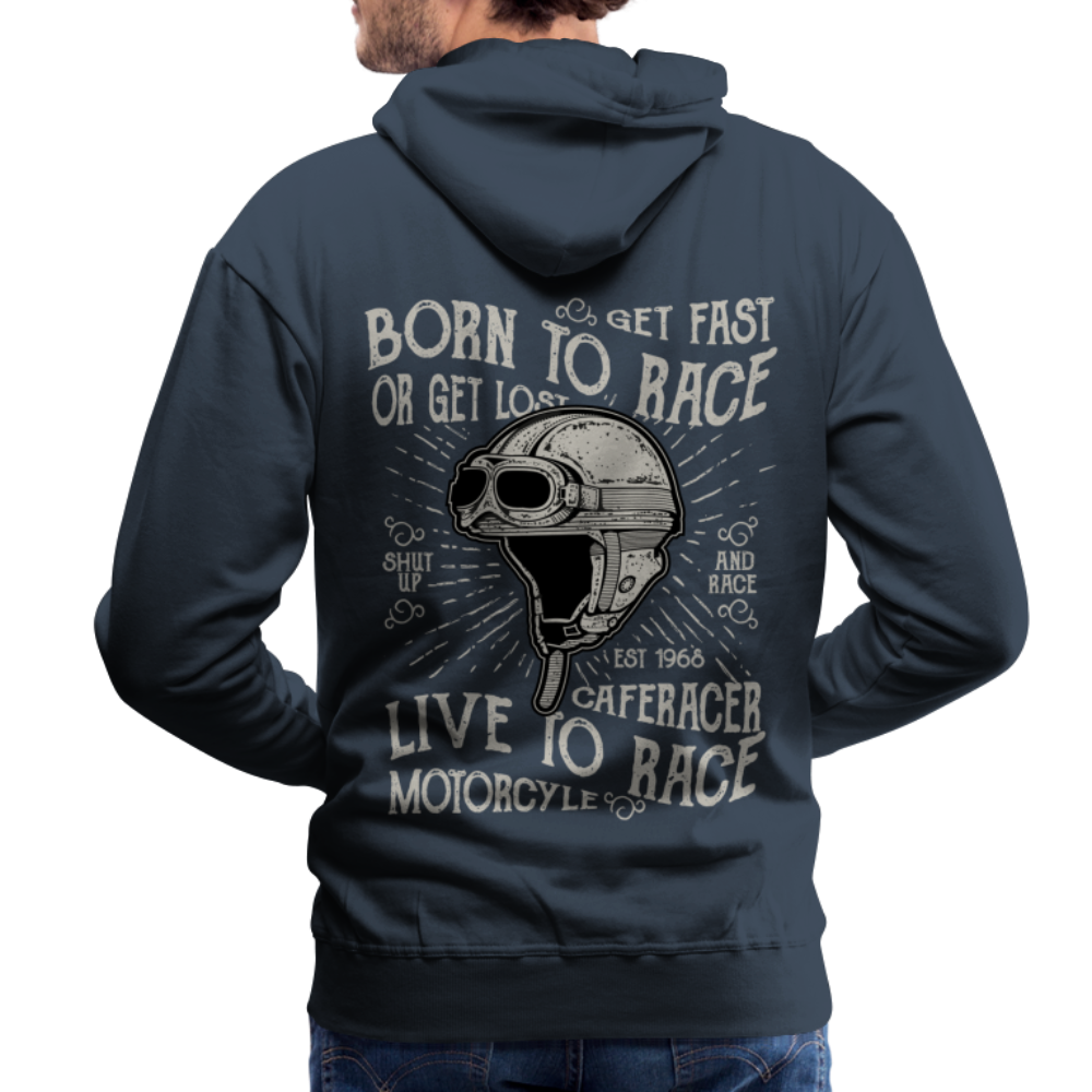 Born to Race Car's Men’s Premium Hoodie - navy