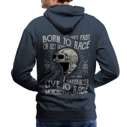 Born to Race Car's Men’s Premium Hoodie - navy