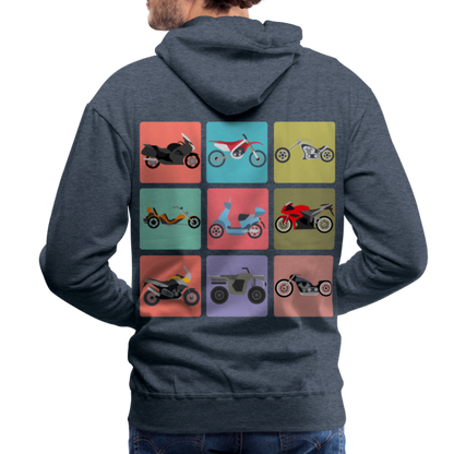 Motorcycles Men’s Premium Hoodie - heather denim