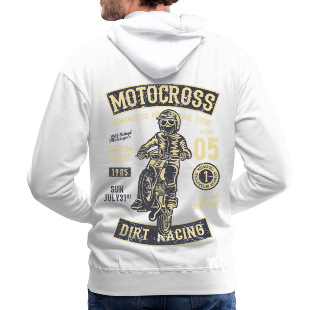 Motocross design Motorcycle Men’s Premium Hoodie - white