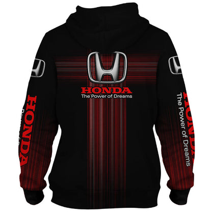 Honda Unisex Hoodies T-shirts Custom Name All Over Print V03