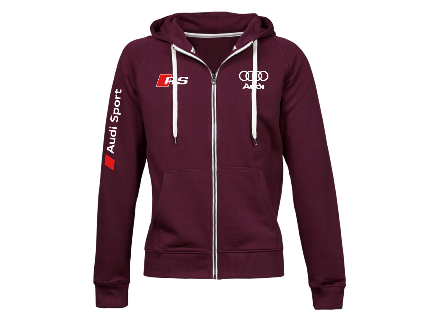 Audi Contrast Zipper Hoodie