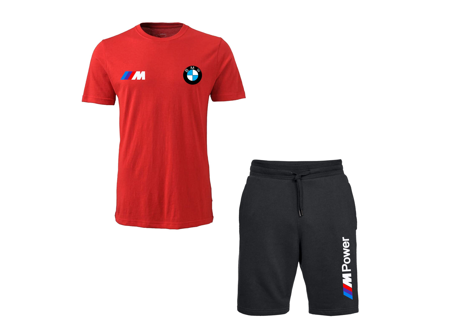 BMW Contrast T-Shirt and Shorts Set