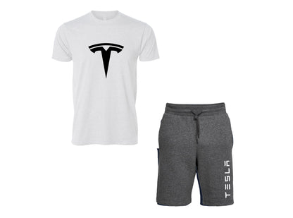 Tesla Contrast T-Shirt and Shorts Set