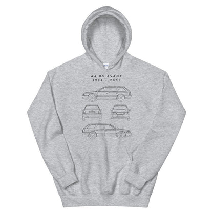 Avant Unisex Hoodie: Timeless Blueprint Style_driver_apparel_drivi.store