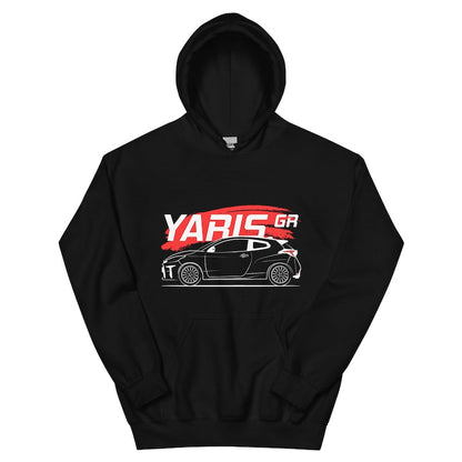 JDM Yaris GR Unisex Hoodie: Automotive Apparel for Racing Enthusiasts