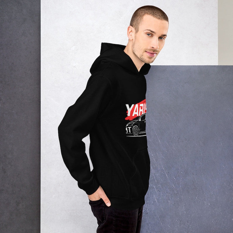 JDM Yaris GR Unisex Hoodie: Automotive Apparel for Racing Enthusiasts