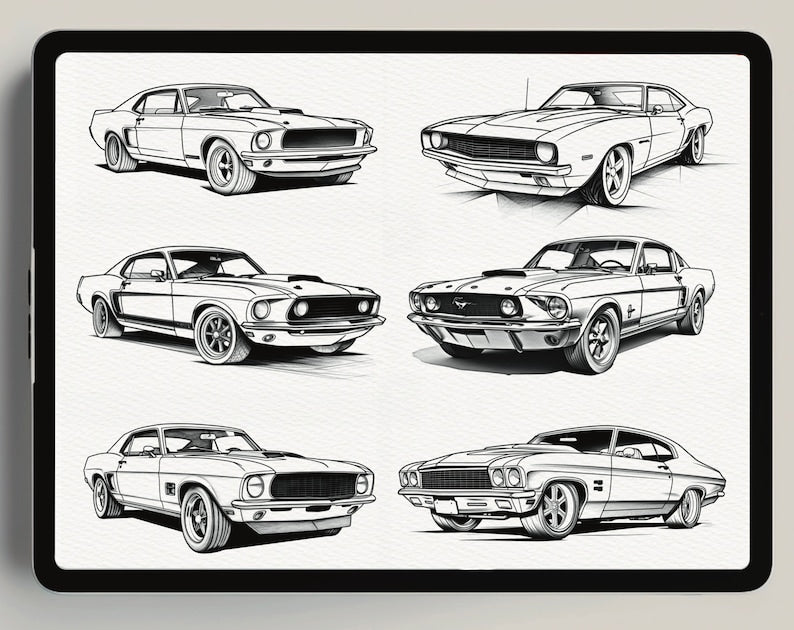 Ensemble de pinceaux Ultimate Muscle Car Procreate