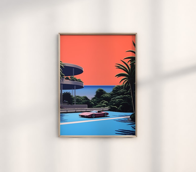 Hiroshi Nagai's Retro Ferrari Art Trio_driver_clothing_drivi.store