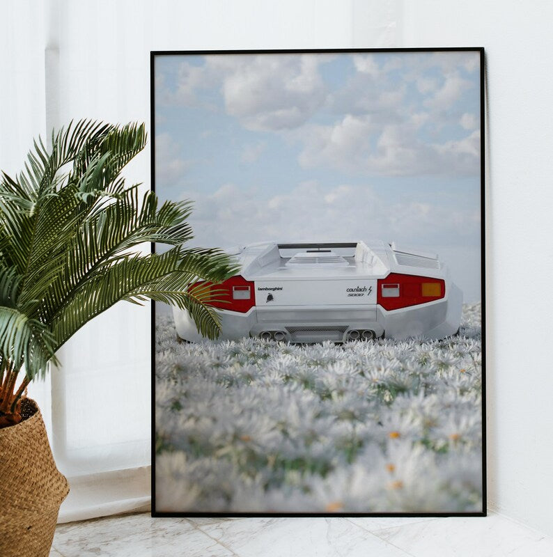 Lamborghini Art: Aventador Poster for Car Lovers