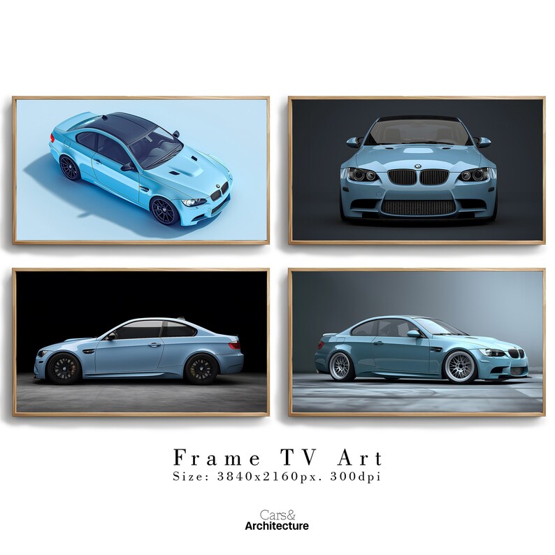 BMW E92 M3 Frame TV Art Collection