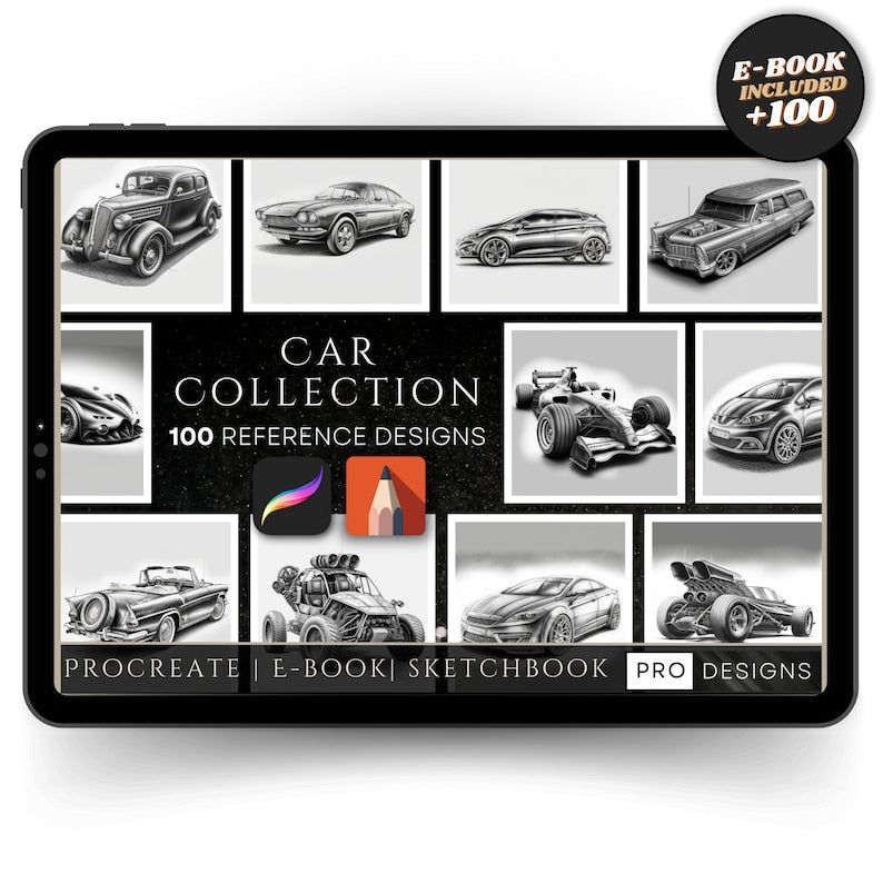 Car Collection Procreate Brushes: Rev Up Your Automotive Art