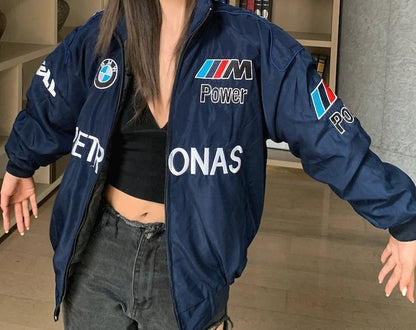 Blue BMW Vintage Racing Jacket