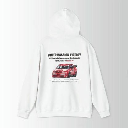 Alfa Romeo 155 V6 TI Vintage Graphic Hoodie - DTM Racing - Racing Car Hoodie, Retro Racing Car Shirt, Unisex Heavy Blend Hoodie